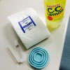 パットとジュースと歯ブラシと携帯コップ
